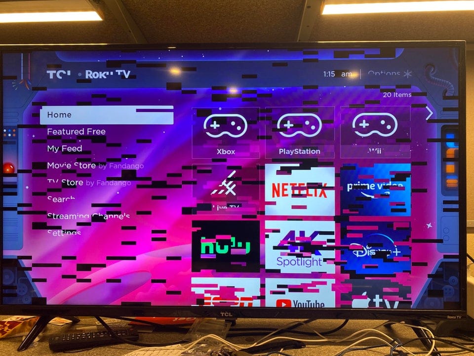 Roku Screen Glitch