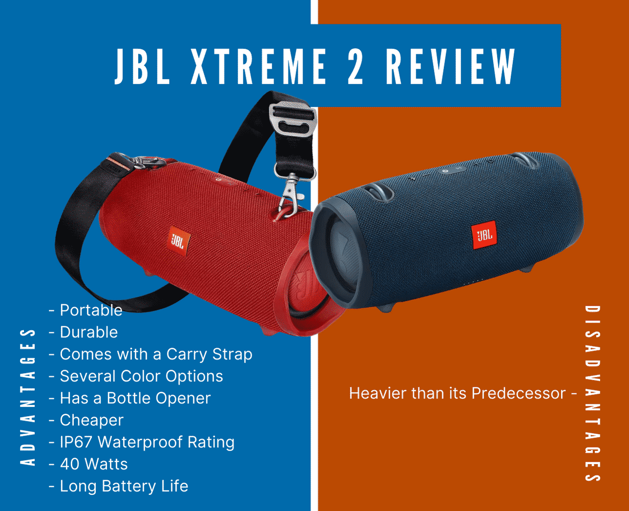 JBL XTREME 2 Review and 🎵 sound test 🎵 [English subtitles] 